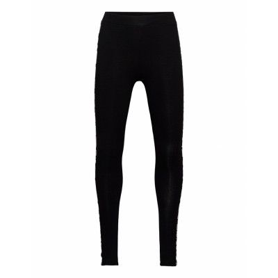 Leggings Leo Side Tape Byxor Svart Lindex