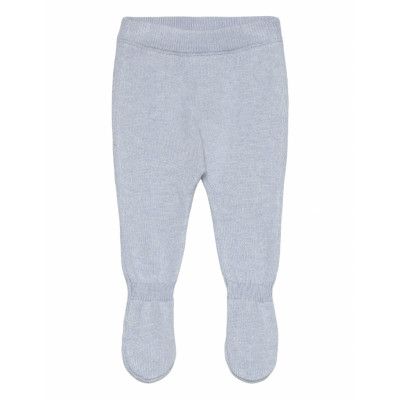 Mango Cotton Footed Trousers Blå