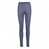 Leggings Merino Wool Monica Lo Pyjamasbyxor Mjukisbyxor Blå Lindex