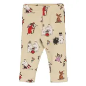 Leggings Moomin Brusched Insid Leggings Beige Lindex