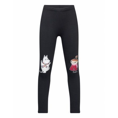 Leggings Moomin Knee Focus Bottoms Leggings Svart Lindex