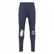 Lindex Leggings Moomin Kneefocus Blå