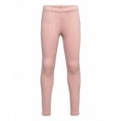 Leggings Patternknit Tricot Outerwear Base Layers Baselayer Bottoms Rosa Lindex