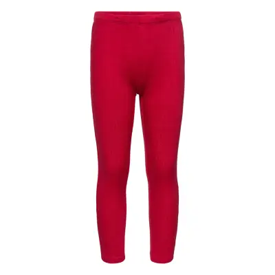 Lindex Leggings Patternknit Tricot Röd