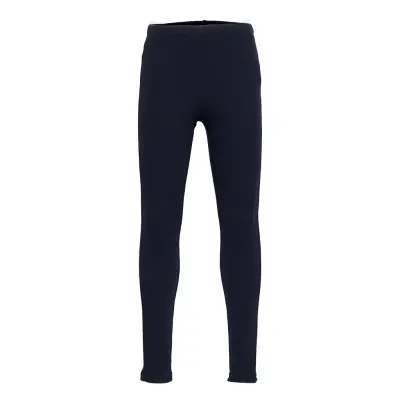 Leggings Rib Basic Leggings Blå Lindex