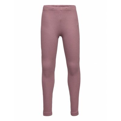 Leggings Rib Basic Leggings Lila Lindex