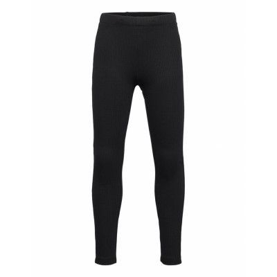 Leggings Rib Basic Leggings Svart Lindex