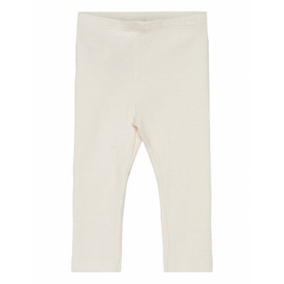 Leggings Rib Bottoms Leggings Cream Huttelihut