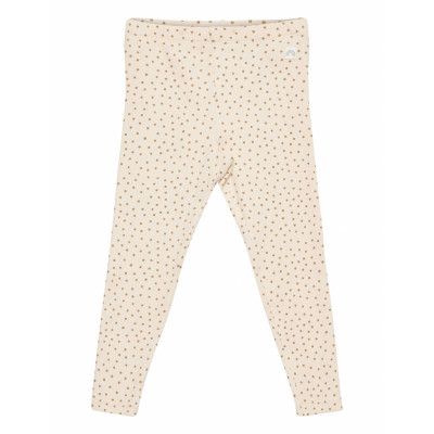 Leggings Rib Dots X9 Leggings Beige Lindex