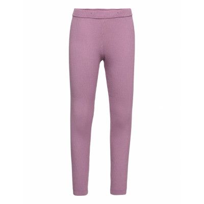 Lindex Leggings Rib Lila