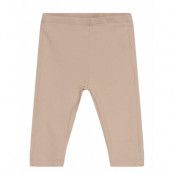 Lindex Leggings Rib Newborn Beige