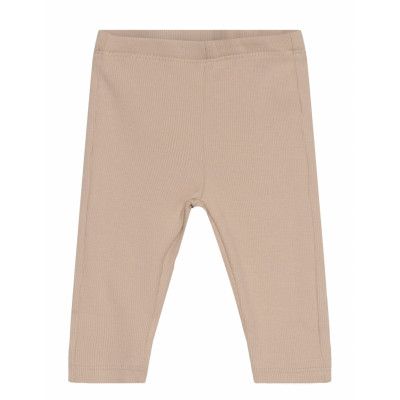 Lindex Leggings Rib Newborn Beige