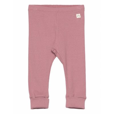 Leggings Rib Solid *Villkorat Erbjudande Leggings Rosa Lindex