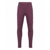 Lindex Leggings Rib Solid Burgundy