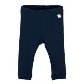 Leggings Rib Solid Leggings Blå Lindex