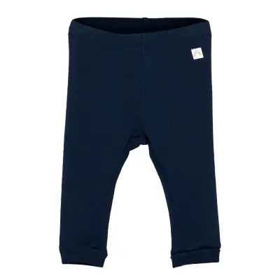 Leggings Rib Solid Leggings Blå Lindex