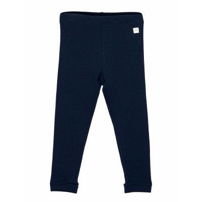 Leggings Rib Solid X9 Leggings Blå Lindex