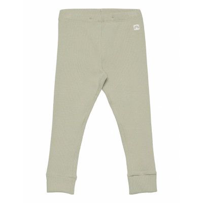 Leggings Rib Solid X9 Leggings Grön Lindex