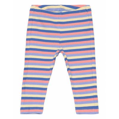 Lindex Leggings Rib Stripe Basic Multi/patterned
