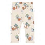 Leggings Snail Aop *Villkorat Erbjudande Leggings Creme Lindex