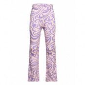 Leggings Soft Flare Aop Young Bottoms Trousers Purple Lindex