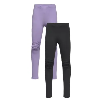 Lindex Leggings Solid 2 Pack Multi/patterned