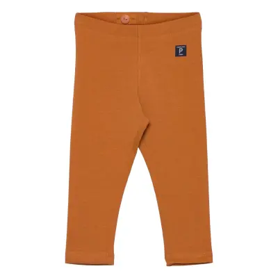 Leggings Solid Preschool Leggings Orange Polarn O. Pyret