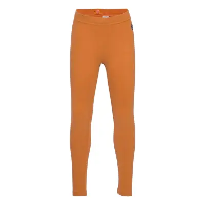 Leggings Solid School Leggings Orange Polarn O. Pyret