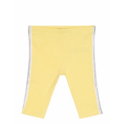 Leggings Stripe 3/4 Leggings Gul Creamie