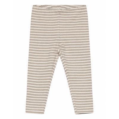 Huttelihut Leggings Striped Rib Beige