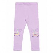 Leggings Unicorn Face Knee Det *Villkorat Erbjudande Leggings Lila Lindex