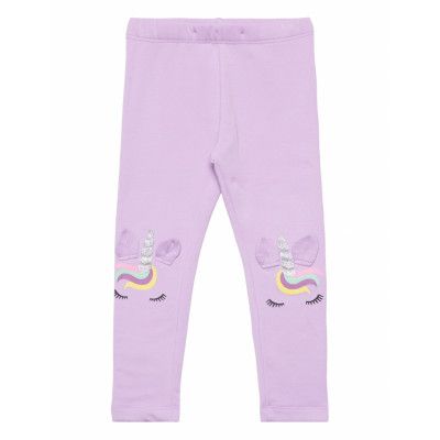 Leggings Unicorn Face Knee Det *Villkorat Erbjudande Leggings Lila Lindex