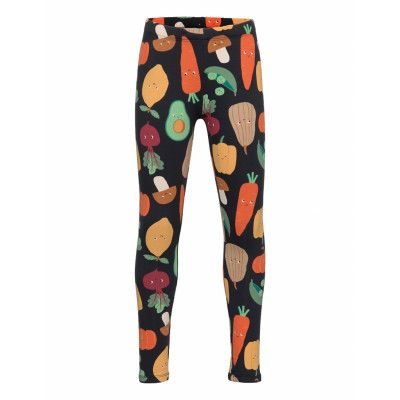 Leggings Veggies Aop Brusched Leggings Svart Lindex