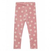 Leggings Velour Aop Bottoms Leggings Rosa Lindex