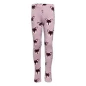 Leggings Velour Deer Aop Leggings Lila Lindex