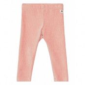 Leggings Velvet Bottoms Leggings Pink Lindex