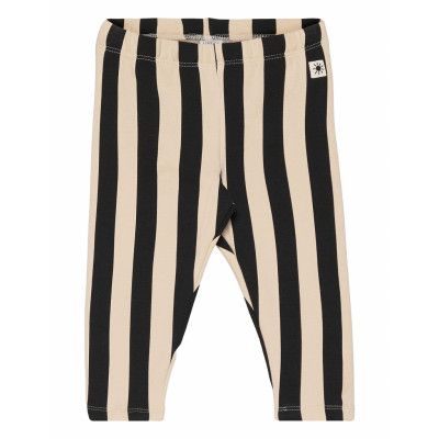 Leggings Verticalstripe Brushe Bottoms Leggings Svart Lindex
