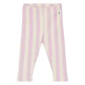 Leggings Verticalstripe Brushe *Villkorat Erbjudande Leggings Rosa Lindex