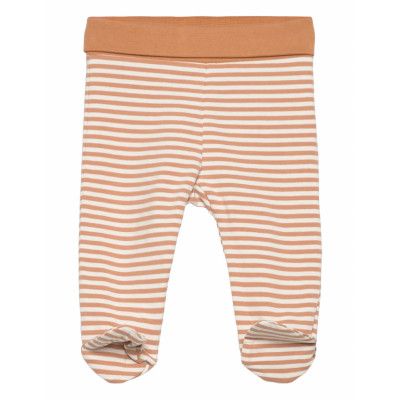 Fixoni Leggings W.feet - Y/D Stripe Orange