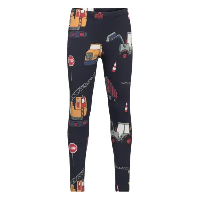 Leggings Working Vehicles Aop *Villkorat Erbjudande Leggings Marinblå Lindex