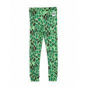 Leopard Leggings Bottoms Leggings Grön Mini Rodini