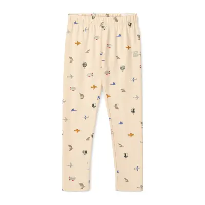 Liewood Marie Printed Leggings - Beige - 86