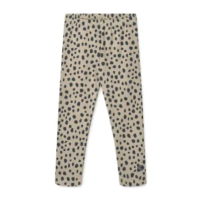 Liewood Marien Printed Rib Leggings - Beige - 122/128