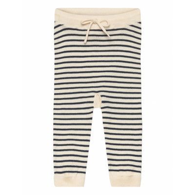 Copenhagen Colors Light Knitted Stripe Leggings Multi/patterned