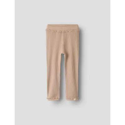 Lil'Atelier Nbfbabette Slim Leggings Lil - Beige - 86
