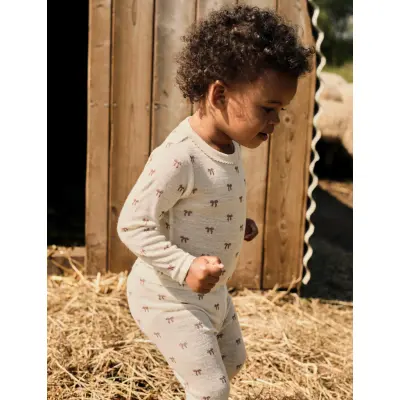 Lil'Atelier Nbfnalu Wo/Mo Slim Legging Lil Noos - Cream - 86