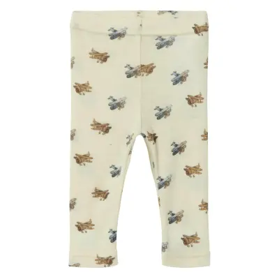 Lil'Atelier Nbmnalu Wo/Mo Slim Legging Lil Noos - Cream - 80