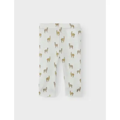 Lil'Atelier Nbmnoel Nor Wool Slim Legging Lil - Cream - 74