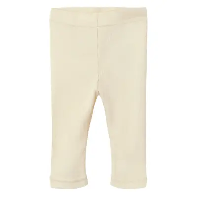 Lil'Atelier Nbnnalu Rib Wo/Mo Slim Legging Lil - Cream - 80