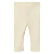 Lil'Atelier Nbnnalu Rib Wo/Mo Slim Legging Lil - Cream - 86